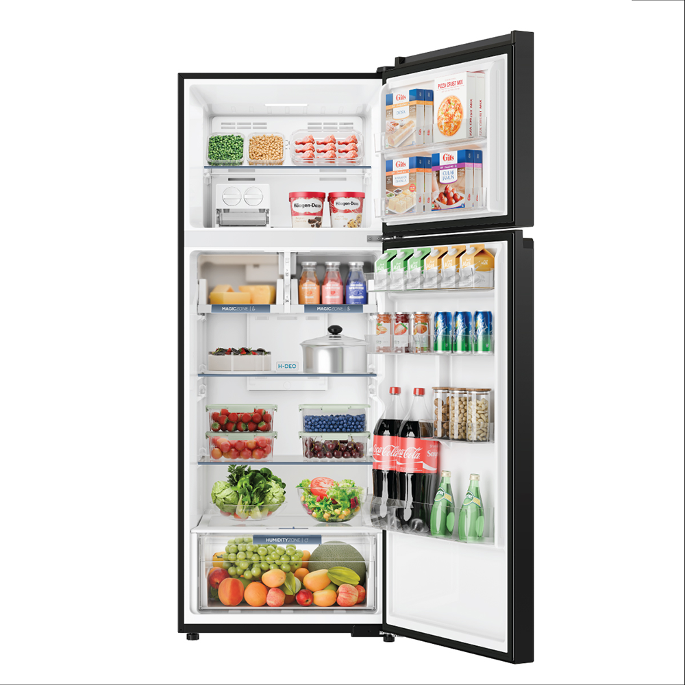 Haier 475L I 2 Star I Graphite Black I Double Door Refrigerator